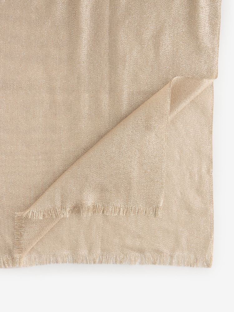 Gold Sparkle Lightweight Scarf - Image 8 of 8