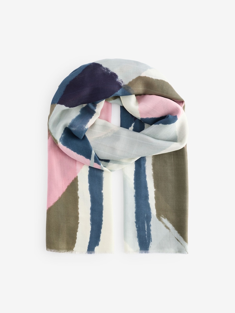 Rosa/gris - Fular ligero - Imagen 1 de 5 Rosa/gris - Fular ligero - Imagen 1 de 5