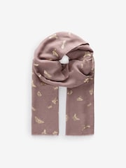 Rose Pink Butterfly Lightweight Scarf - Image 4 of 6