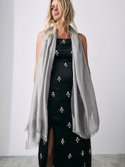 Silver Sparkle Lightweight Scarf - Image 2 of 8