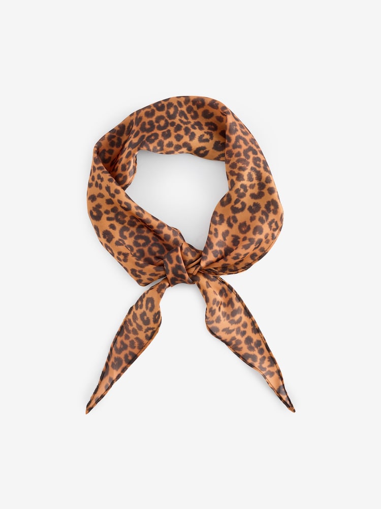 Leopard Neck Tie Scarf - Image 1 of 4