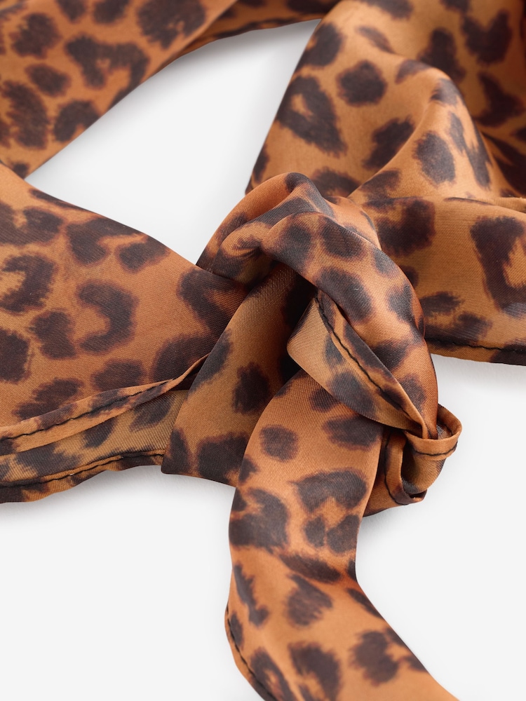 Leopard Neck Tie Scarf - Image 4 of 4