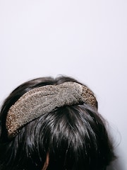Bronze Sparkle Knot Detail Headband - Image 5 of 9