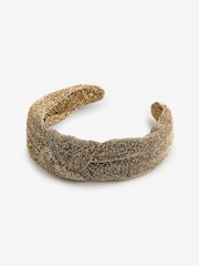 Bronze Sparkle Knot Detail Headband - Image 6 of 9
