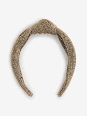 Bronze Sparkle Knot Detail Headband - Image 7 of 9