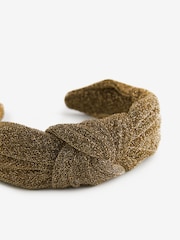 Bronze Sparkle Knot Detail Headband - Image 9 of 9