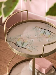 Gold Parrot Print Tray Storage Caddy - Image 2 of 5
