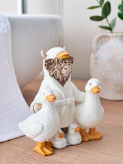 White Hamish and Duck Friends Ornament - Image 1 of 5