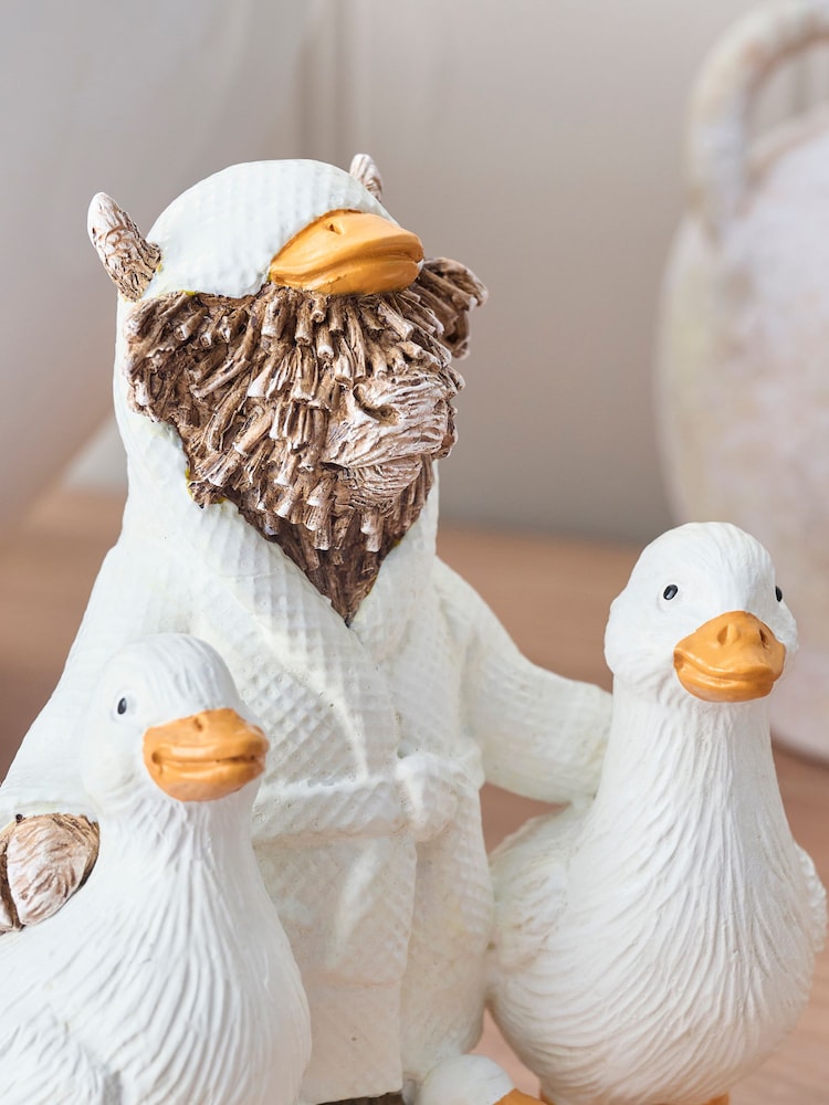 White Hamish and Duck Friends Ornament - Image 2 of 5
