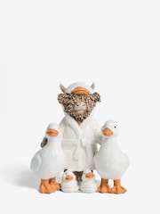 White Hamish and Duck Friends Ornament - Image 3 of 5