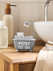 Grey Shower Must Go On Bath Ornament - Image 1 of 5