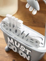 Grey Shower Must Go On Bath Ornament - Image 2 of 5