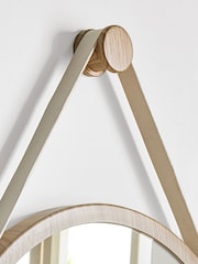 Chalk Malvern Hanging Round Wall Mirror - Image 2 of 7