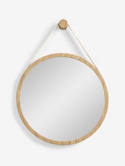 Chalk Malvern Hanging Round Wall Mirror - Image 3 of 7