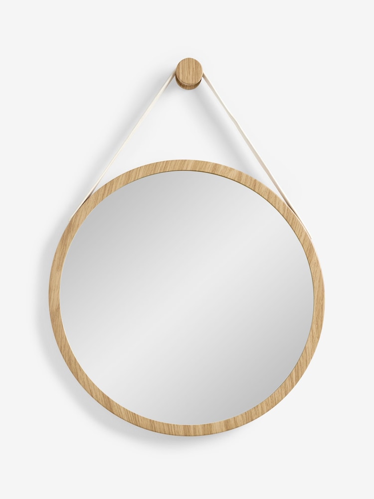 Chalk Malvern Hanging Round Wall Mirror - Image 3 of 7