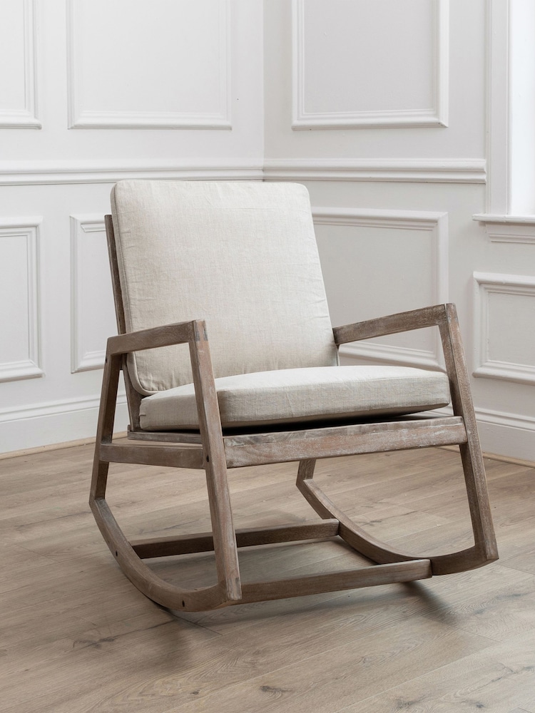 Voyage Maison Greywash Jonas Modern Rustic Chair - Image 2 of 5