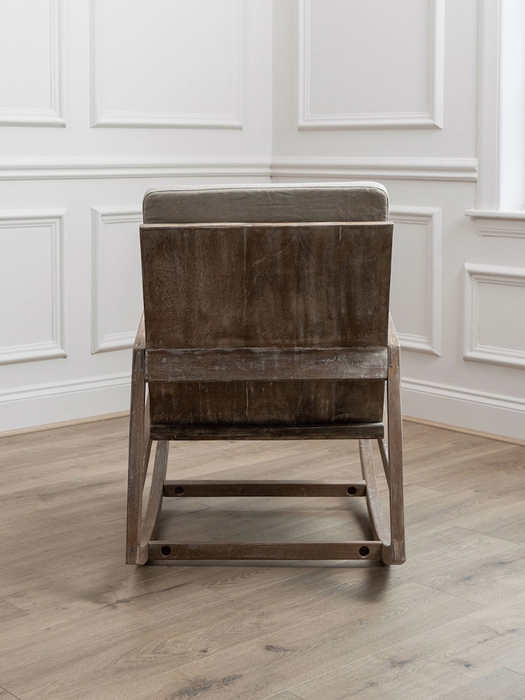 Voyage Maison Greywash Jonas Modern Rustic Chair - Image 5 of 5
