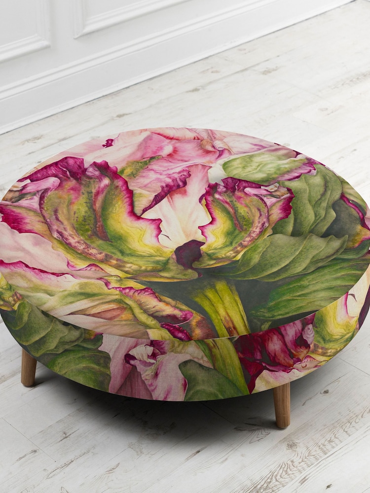Voyage Maison Fuchsia Petra Heligan Floral Classic Footstool - Image 2 of 2