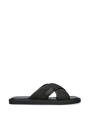 Kurt Geiger London Owen Raffia Black Sandals - Image 1 of 4