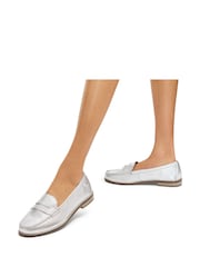 Carvela Comfort Black Crackle Leather Shoes - Image 1 of 5