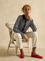 Joules Harbour Navy Jersey Cardigan - Image 3 of 7