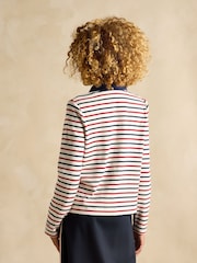 Joules Harbour Blue & Red Jersey Cardigan - Image 2 of 7