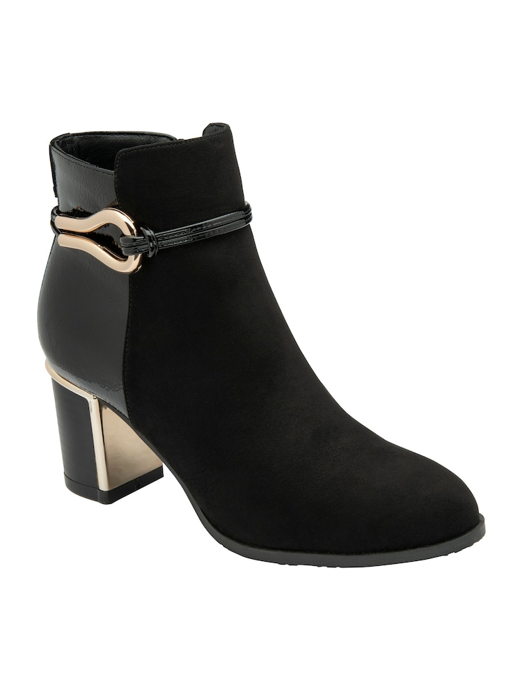 Lotus Black Ankle Boots - Image 1 of 4 Lotus Black Ankle Boots - Image 1 of 4