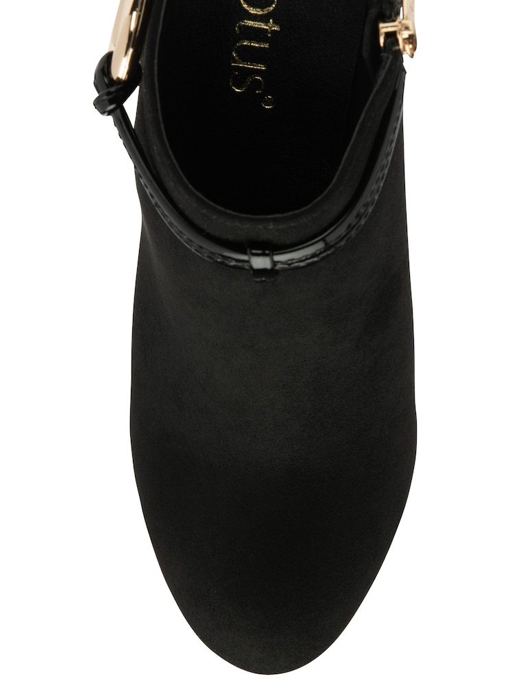 Lotus Black Heeled Shoe Boots - Image 4 of 4