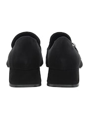 Lotus Black Heeled Leather Loafer Shoes - Image 3 of 4