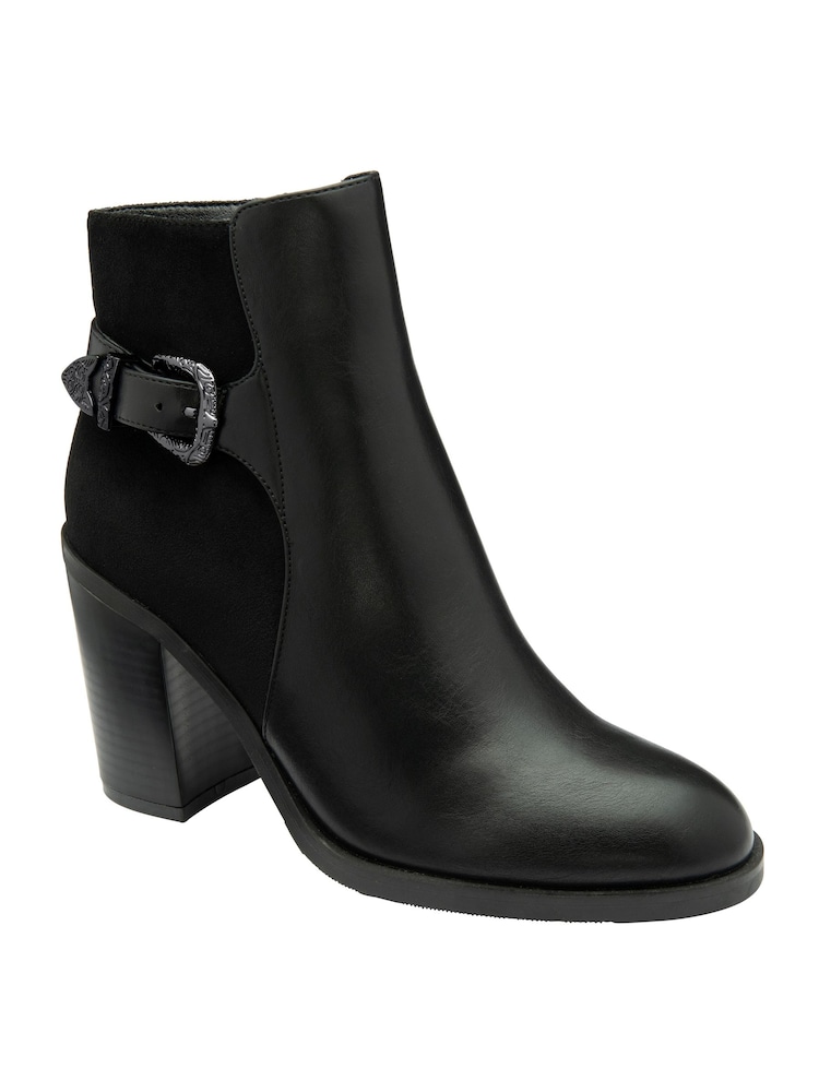 Lotus Black Ankle Boots - Image 1 of 4