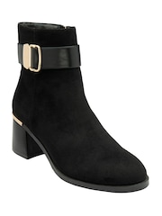 Lotus Black Ankle Boots - Image 1 of 4