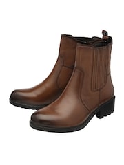 Lotus Brown Ankle Boots - Image 2 of 4