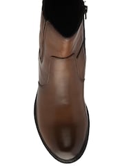 Lotus Brown Ankle Boots - Image 4 of 4