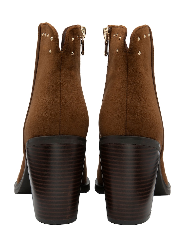 Lotus Brown Ankle Boots - Image 3 of 4