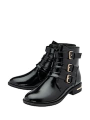 Lotus Black Ankle Boots - Image 4 of 4