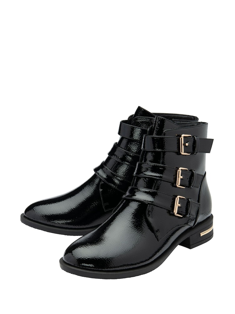 Lotus Black Ankle Boots - Image 4 of 4