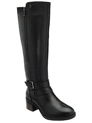 Lotus Black Knee High Boots - Image 1 of 4