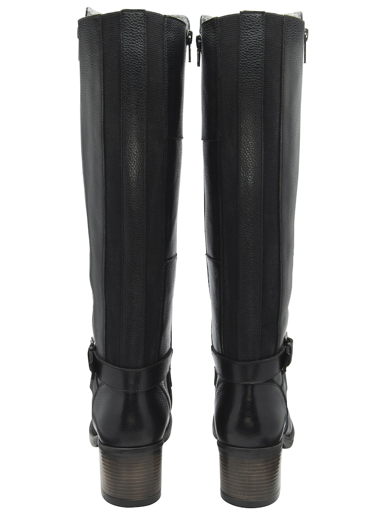 Lotus Black Knee High Boots - Image 3 of 4