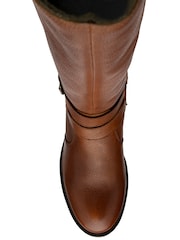 Lotus Brown Knee High Boots - Image 4 of 4