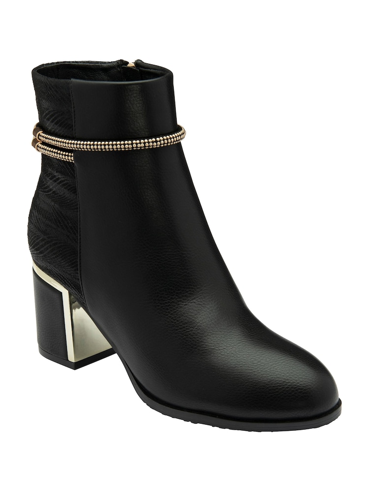 Lotus Black Ankle Boots - Image 1 of 4