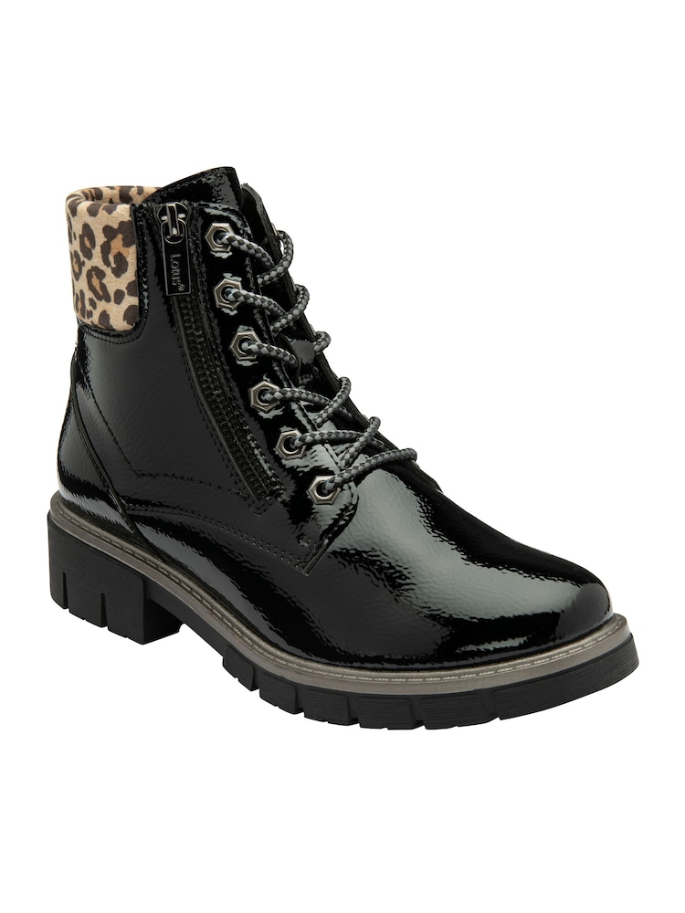 Lotus Black Ankle Boots - Image 1 of 4