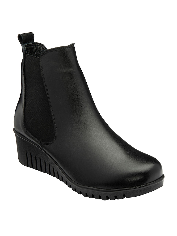 Lotus Black Ankle Boots - Image 1 of 4