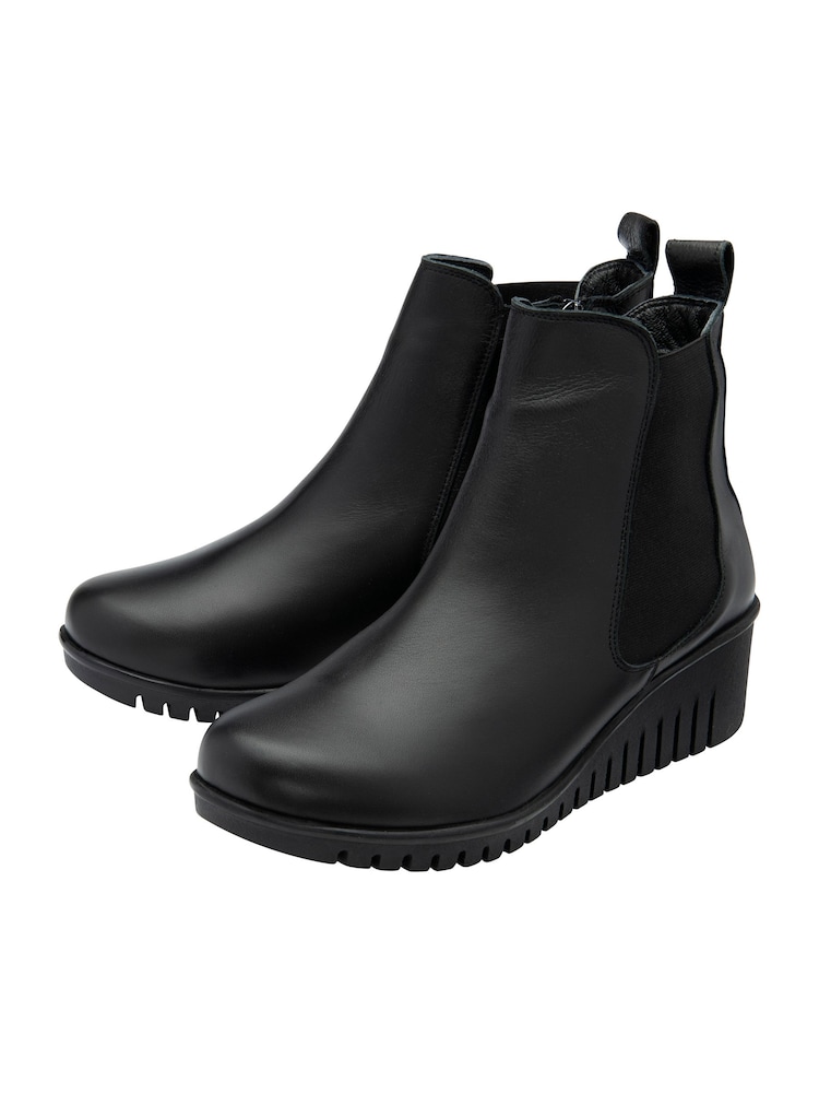 Lotus Black Ankle Boots - Image 2 of 4