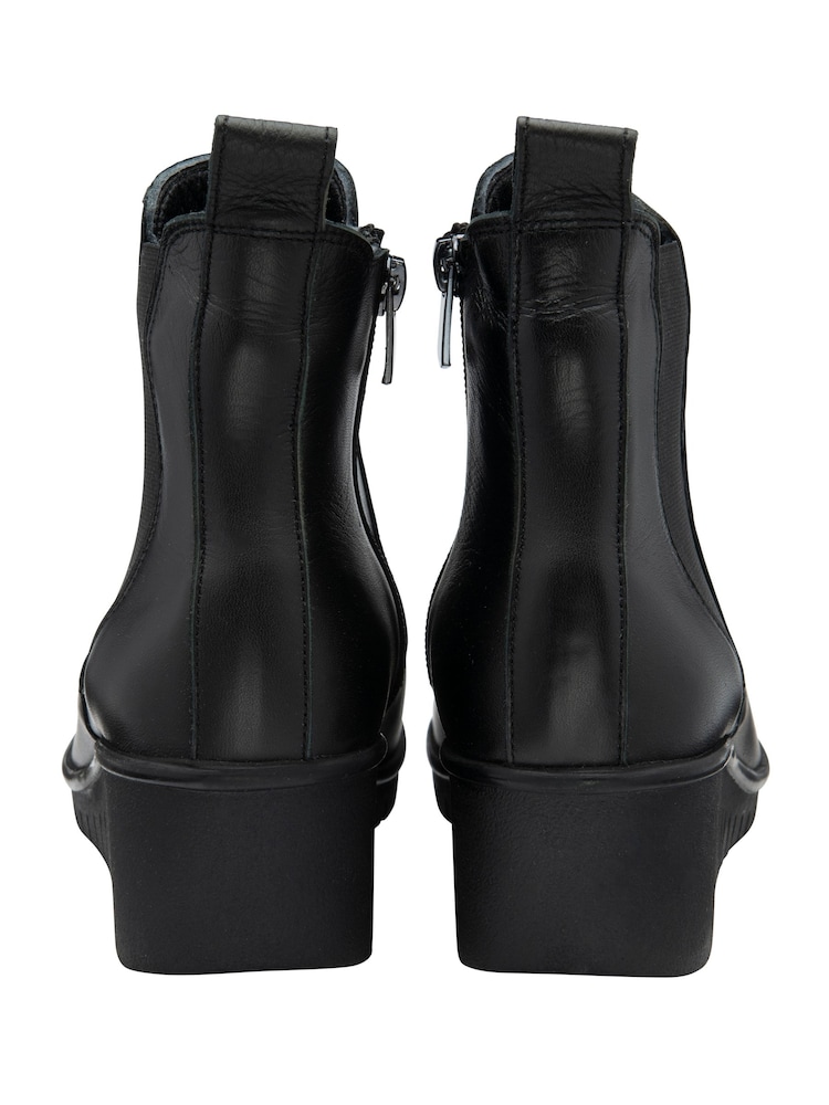 Lotus Black Ankle Boots - Image 3 of 4