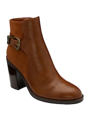Lotus Brown Ankle Boots - Image 1 of 4