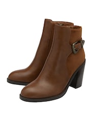 Lotus Brown Ankle Boots - Image 2 of 4