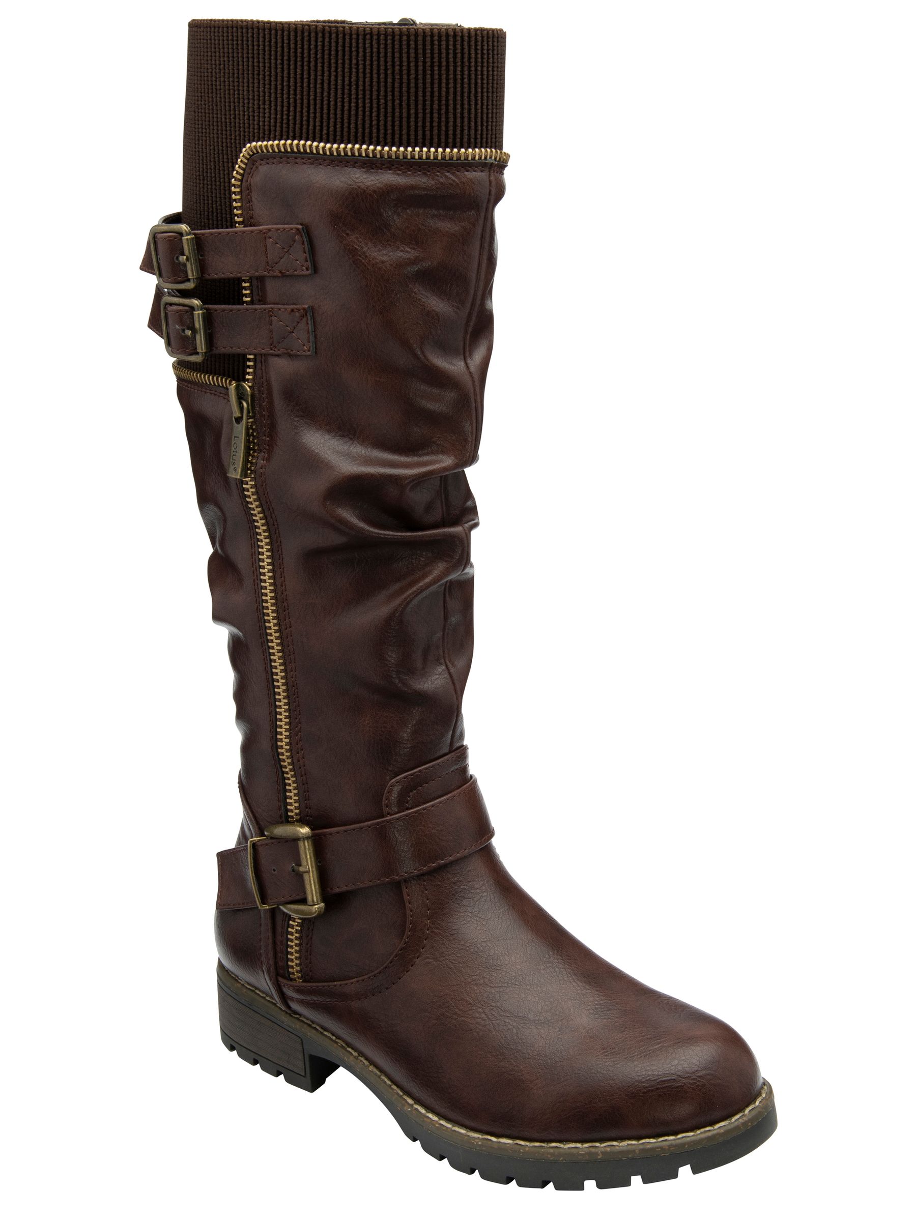 Buy Lotus Brown Knee High Boots from Next Denmark