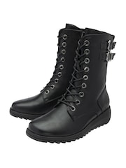 Lotus Black Ankle Boots - Image 2 of 4