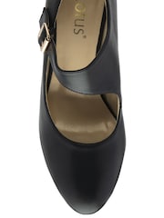 Lotus Black Heeled Shoes - Image 4 of 4
