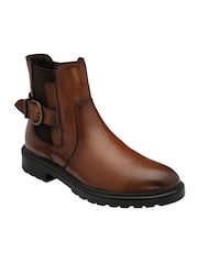 Lotus Brown Ankle Boots - Image 1 of 4
